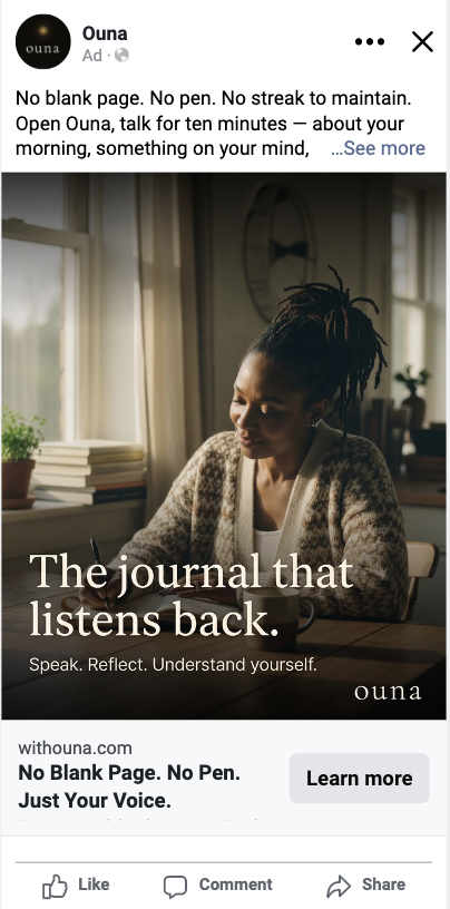 The journal that listens back.